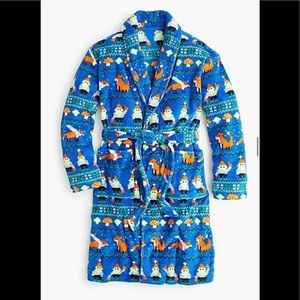 J. CREW Crewcuts Gnome Fairisle robe with tags, size small style K4358